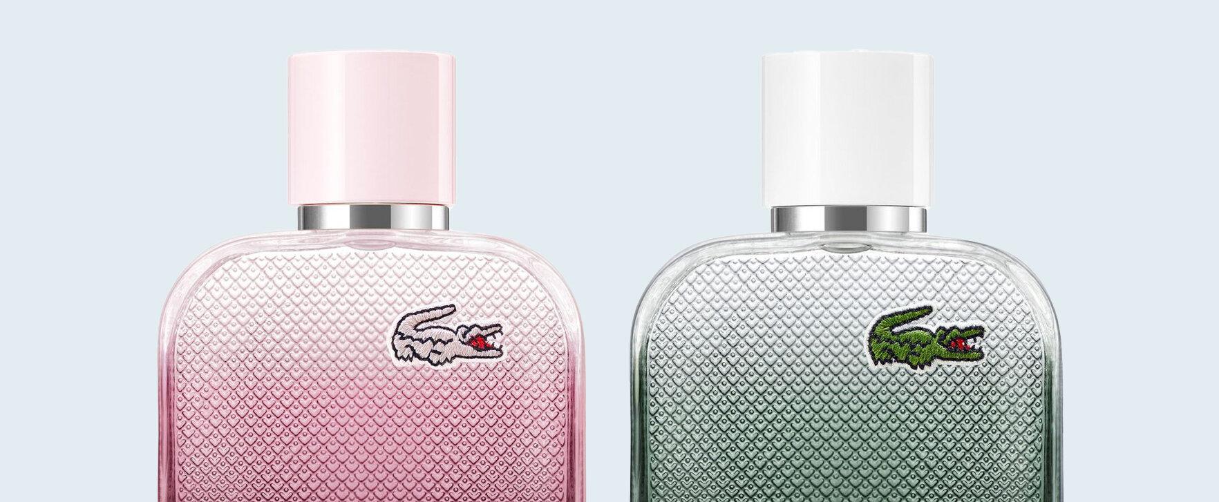 „L.12.12. Rose Eau Intense“ und „L.12.12 Blanc Eau Intense“: Das neue sportliche Duftduo von Lacoste