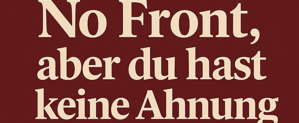 NoFront, aber du hast keine Ahnung – meine Abrechnung mit der selbsternannten “olfaktorischen Elite“