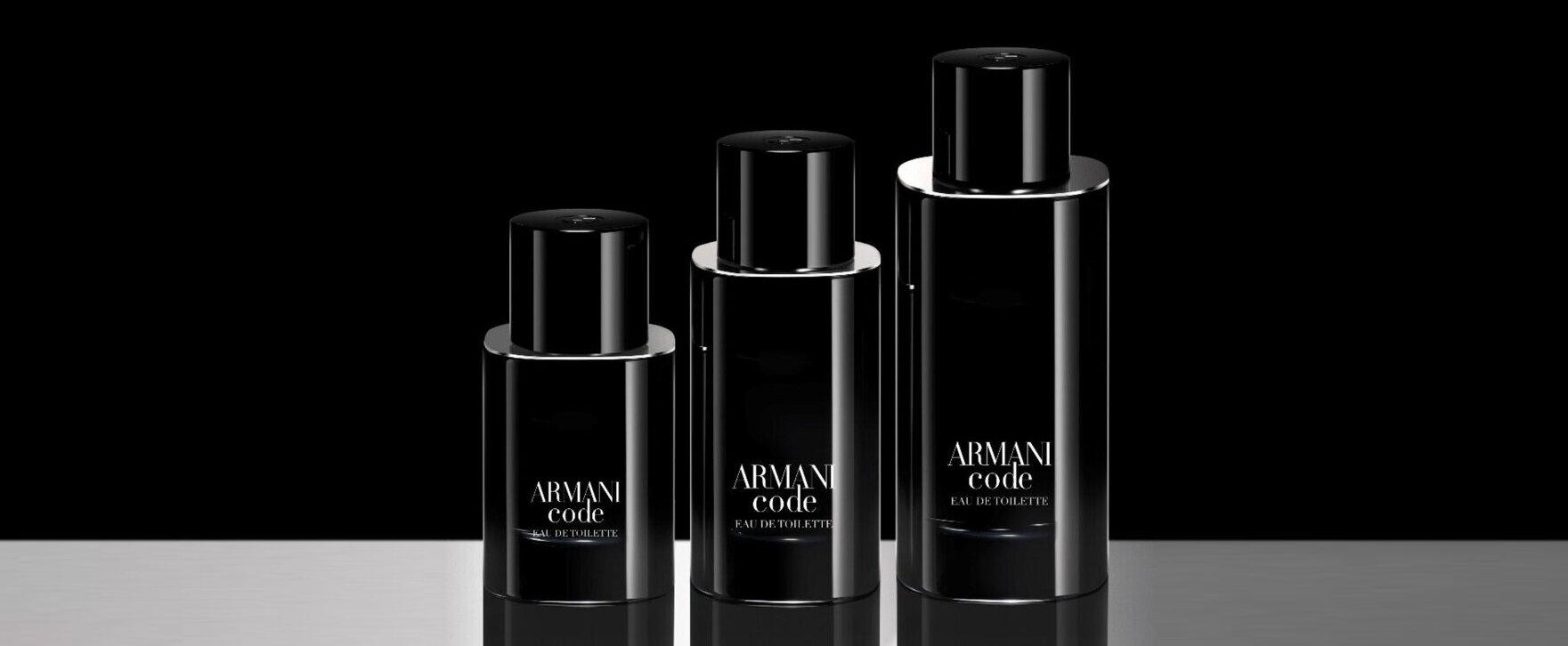 „Armani Code Eau de Toilette“ — Die neue kontrastreiche Kreation der „Armani Code“-Reihe