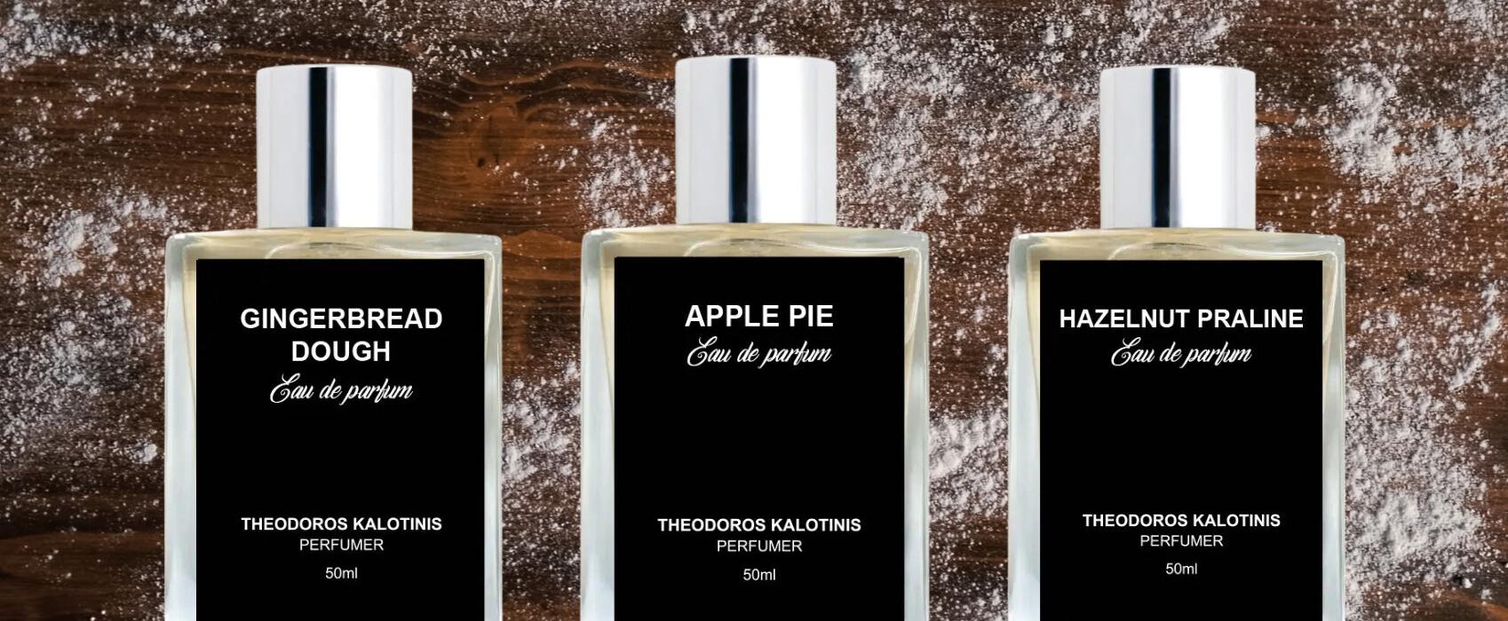  „Gingerbread Dough“, „Apple Pie“ und „Hazelnut Praline“: Die neue Gourmand-Trilogie von Theodoros Kalotinis