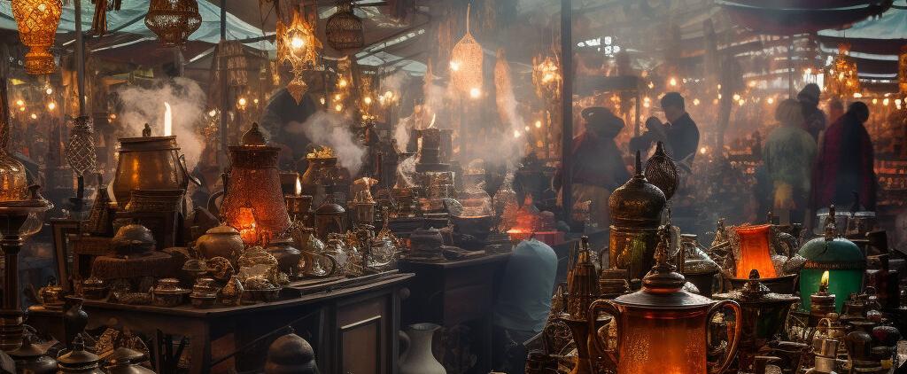 Parfümkauf auf dem Trödelmarkt