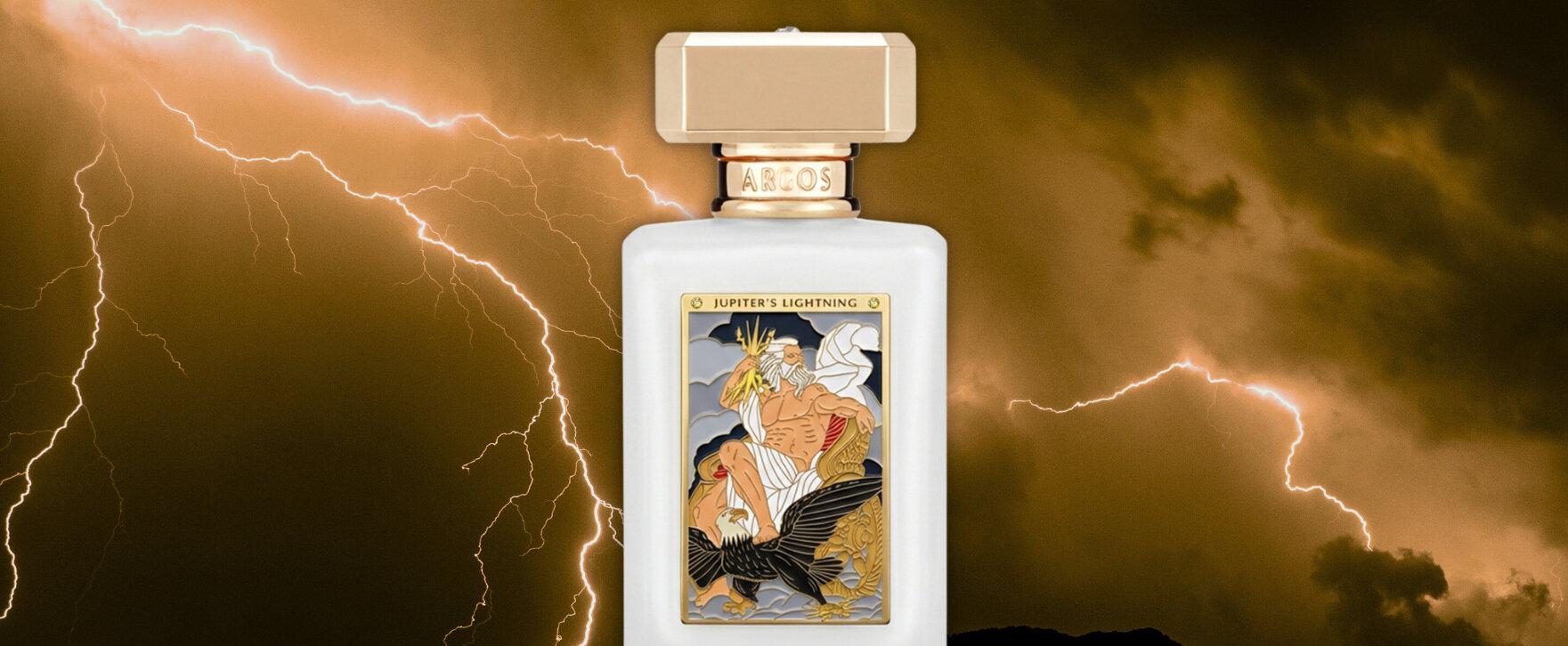 Aromatisch-holzig interpretiert: Das neue Extrait de Parfum „Jupiter’s Lightning“ von Argos