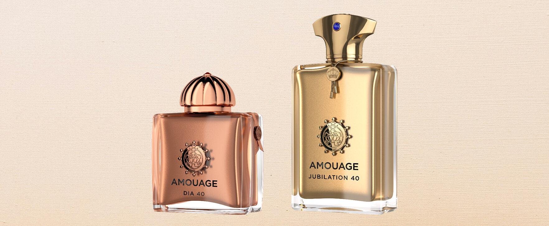 „Dia 40“ und „Jubilation 40“: Die neuen Extraits de Parfum von Amouage
