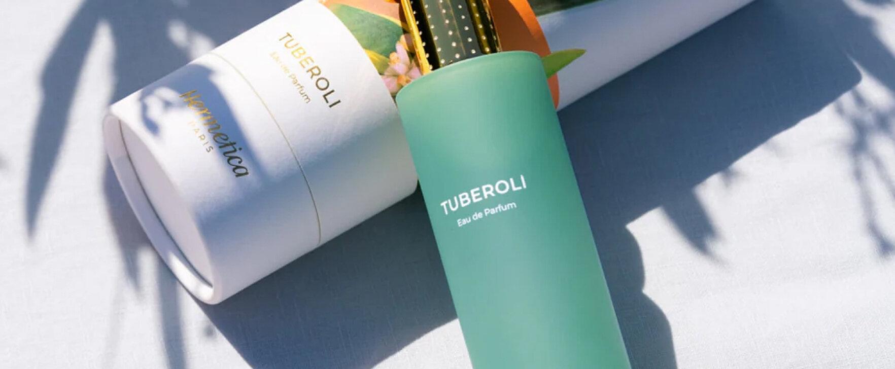 Eine blumig-fruchtige Fusion: Das neue Eau de Parfum „Tuberoli“ von Hermetica