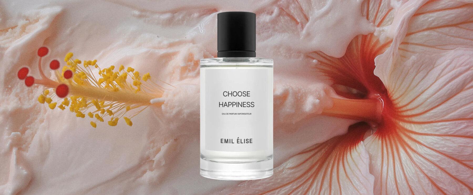 Hibiskusblüten und Vanillecreme: „Choose Happiness“ von Emil Élise