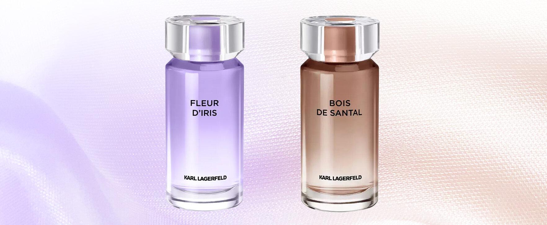 Pudrige Iris & würziges Sandelholz: „Fleur d’Iris“ & „Bois de Santal“ von Karl Lagerfeld