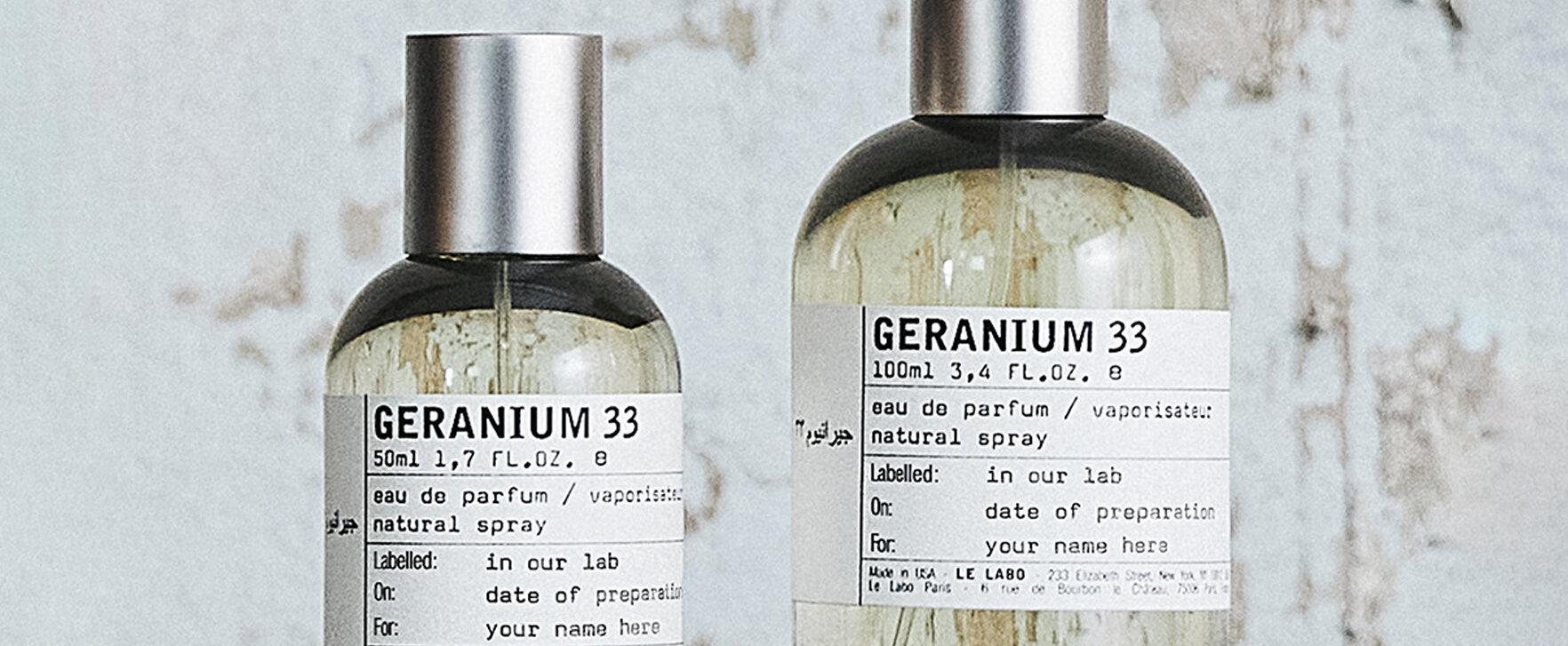 „Geranium 33“ — neues handgefertigtes Unisexparfum von Le Labo﻿
