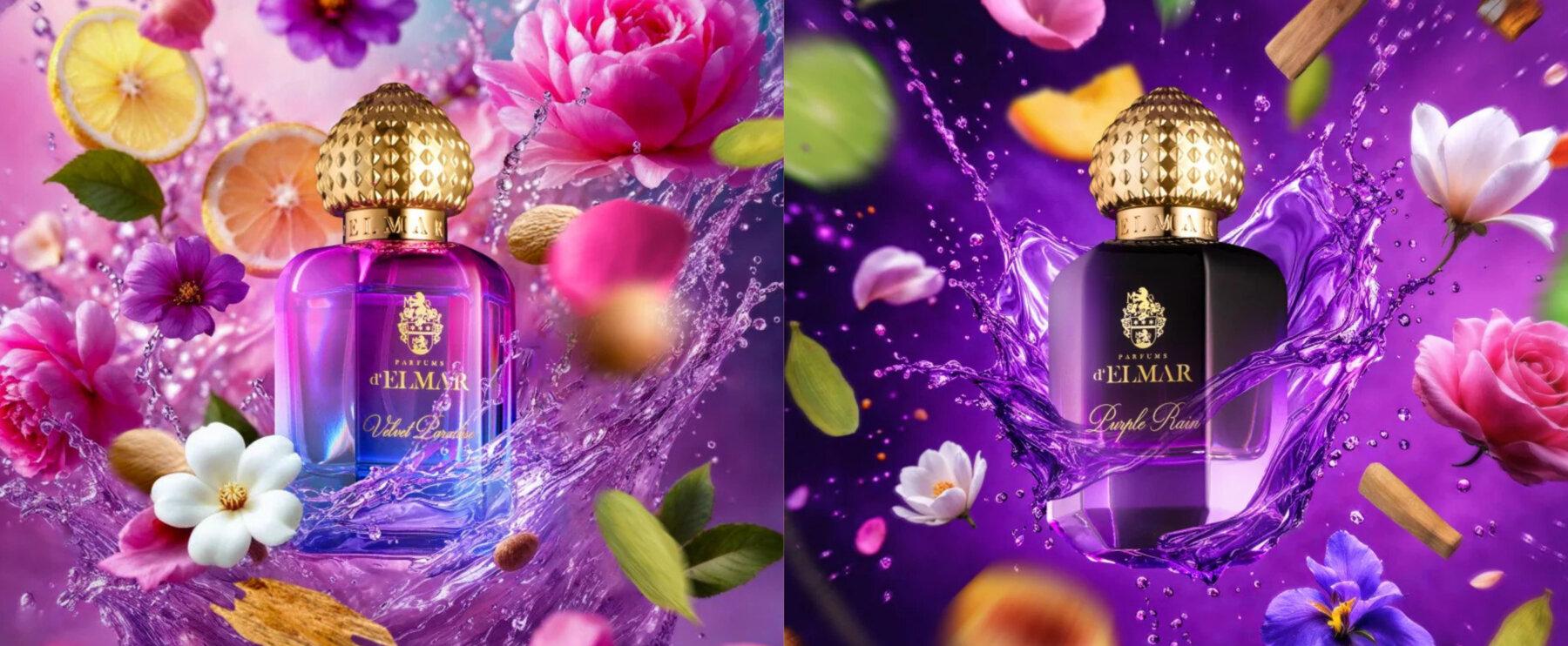 Velvet Paradise and Purple Rain: The New Extraits de Parfum From Parfums d'Elmar