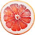 Frosted red grapefruit