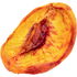 getrockneter Pfirsich
