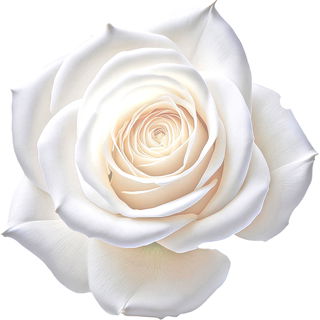 weiße Java-Rose