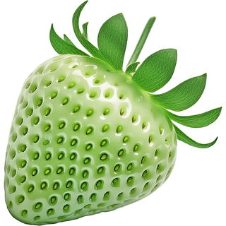 grüne Erdbeere