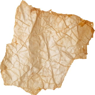 verbranntes Pergament
