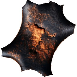 Burnt leather