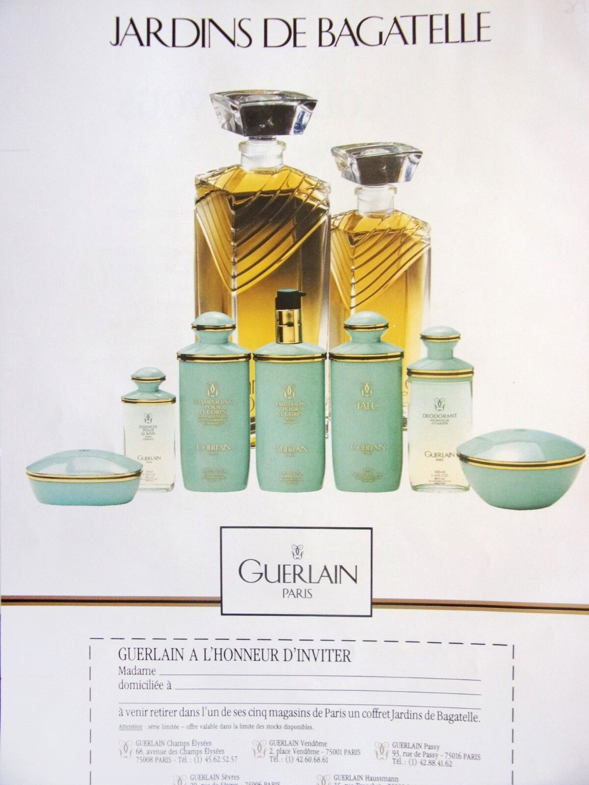 LES LÉGENDAIRES ⋅ Jardins de Bagatelle - Eau de Parfum