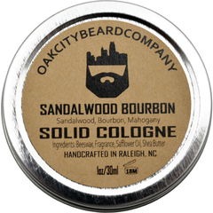 Sandalwood Bourbon (Solid Cologne) by Oak City Beard Company
