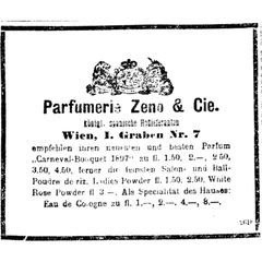 Carneval-Bouquet 1897 von Parfumerie Zeno