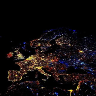 Europa bei Nacht