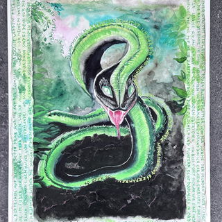 Aquarell zur Rezension ...