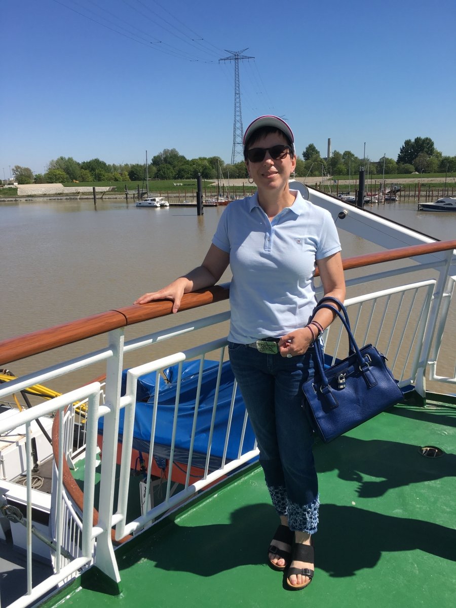 Auf der Fähre von Emden nach Borkum fing der Urlaub schon an:-)