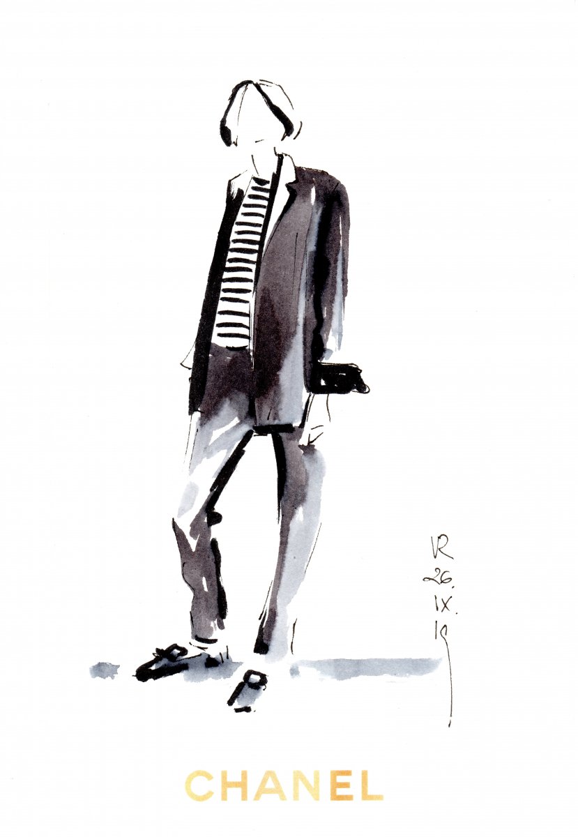 That´s me! Angefertigt von einer Chanel Zeichnerin!