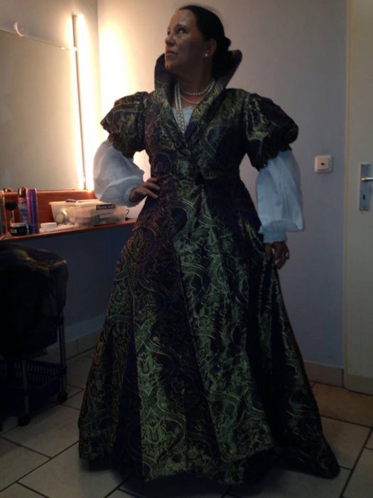 Vor der Vorstellung, "Was Ihr Wollt", Shakespeare....ich war Lady Olivia :-)