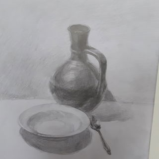gezeichnetes Stilleben...