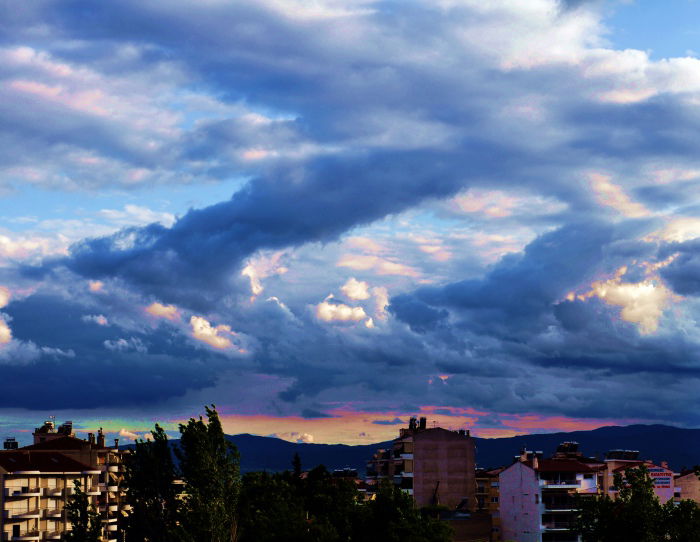 Indecisive skies...