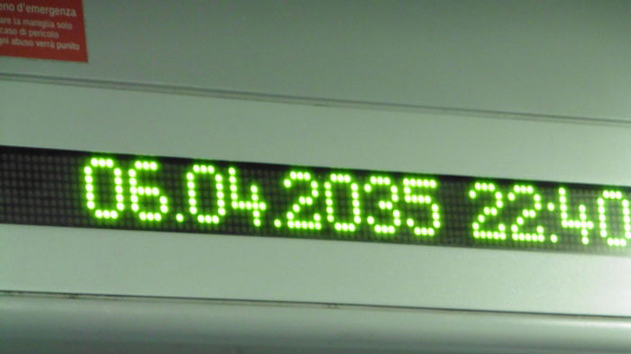 Schon gewusst: Neuerdings bietet die Bahn auch Zeitreisen an ...