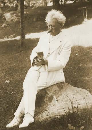 A home without a cat, and a well-fed, well-petted and properly revered cat,  may be a perfect home, perhaps; but how can it prove its title? --Mark Twain