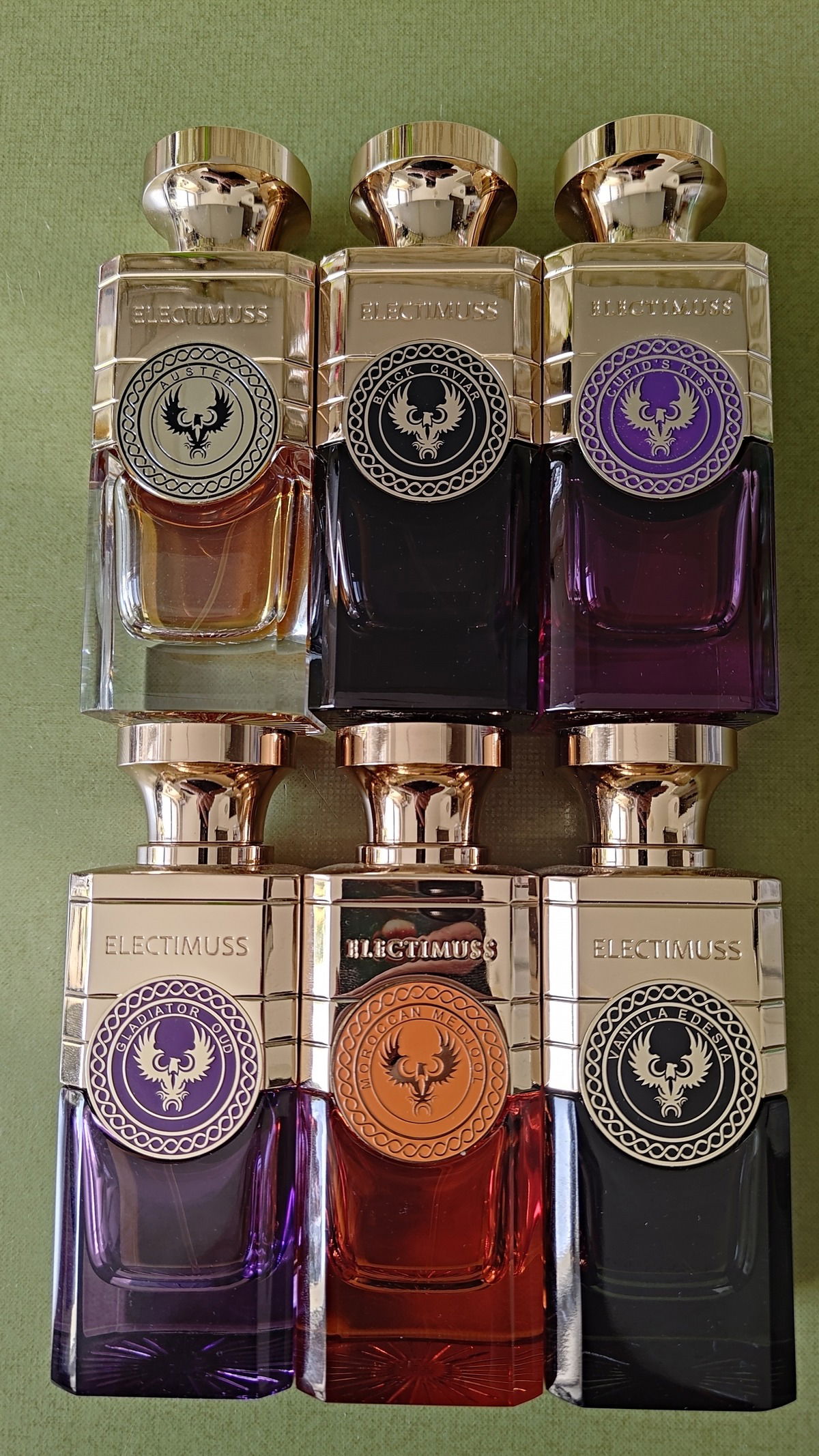 Electimuss - Auster/Black Caviar/Cupid's Kiss/Gladiator Oud/Maroccan Medjool/Vanilla Edesia