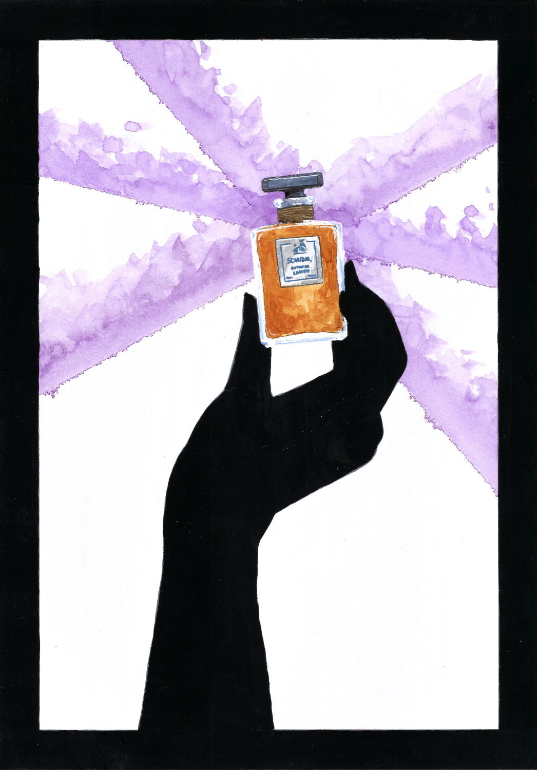 My watercolor for Lanvin Scandal