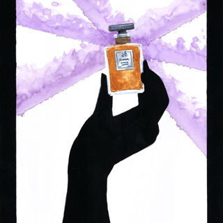 My watercolor for Lanvi...