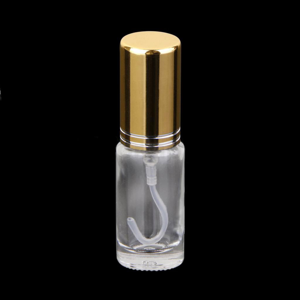 Hochwertiger Zerstäuberflakon für 5ml Abfüllungen. (Lässt sich von den Abemess. auch noch als Großbrief versenden!) --&gt; Zerstäuberkopf ebenfalls aus goldfarbenem Metall + Nebelartige Zerstäubung! Preis: 1,50