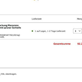 Beinahe hätte ich mir ...