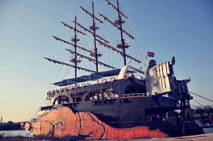 mit dem sind wir aufs Meer gefahren