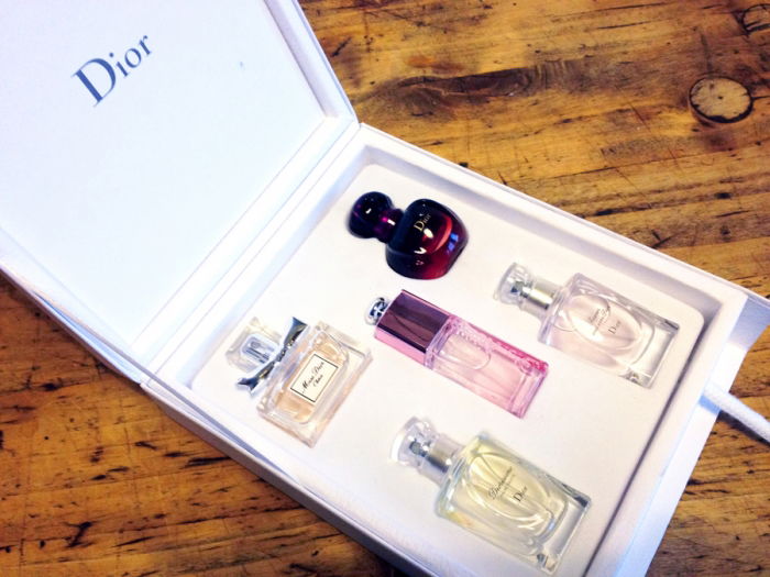 ...wenn Ehemänner von der Reise zurück kommen: Dior Coffret.
