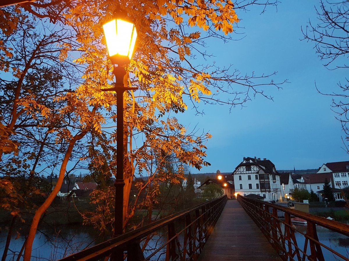 Sonnenaufgang an der Fulda