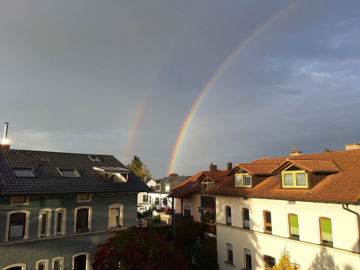 Doppeltes Glück am Ende des Regenbogens!