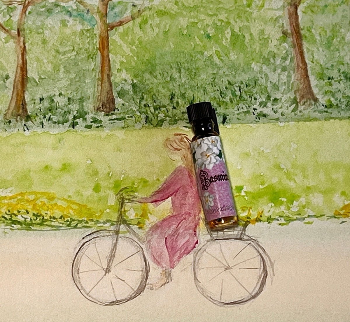 Das habe ich extra für den Duft gemalt. Hat mir so viel Spaß gemacht, aber darum geht’s halt nicht.