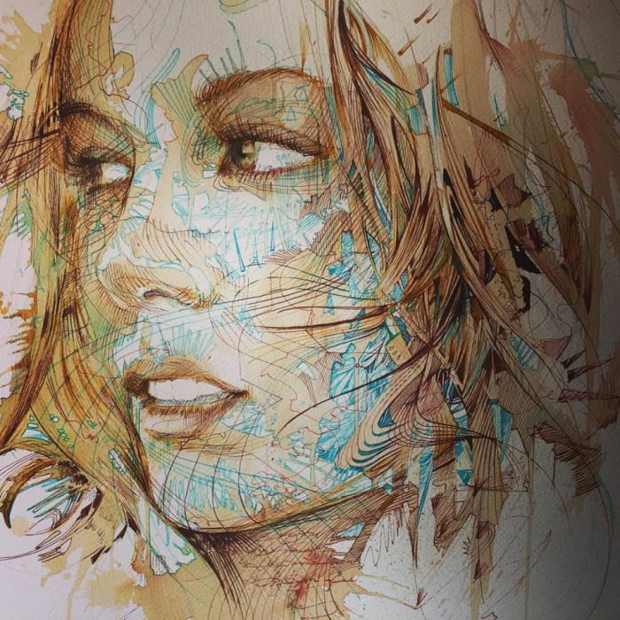 Kate Beckinsale by Carne Griffiths