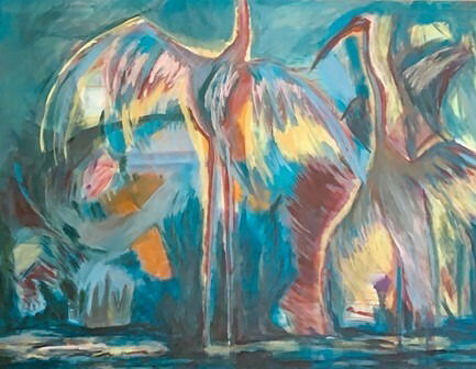 "Ohne Titel"   Acryl auf Leinwand, 10/2021