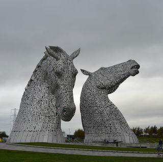 Die Kelpies Skulptur vo...
