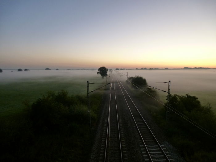 Morgens, auf dem Weg zur Arbeit ...