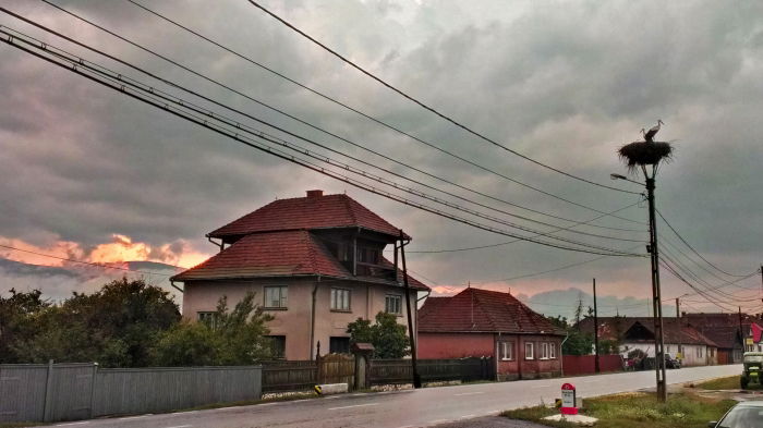 Transsilvanien Störche &amp; Südkarpatenskyline
