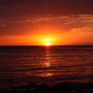 Sonnenuntergang an der ...