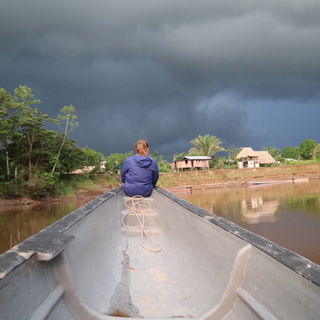 Flussfahrt in Ecuador...