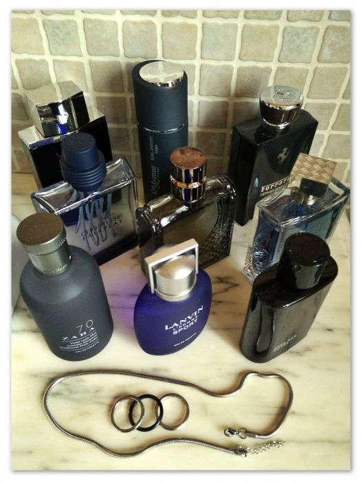 A bunch of spring juices, the dark ones: LANVIN, CERRUTI, AZZARO, UNGARO, FERRARI, ZARA