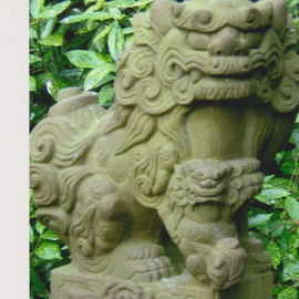 Asiatische Löwenhunde ...