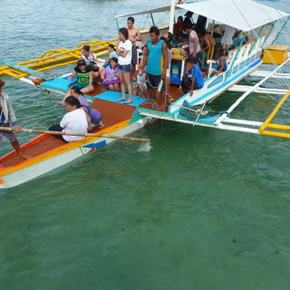 Outrigger-boat auf den ...